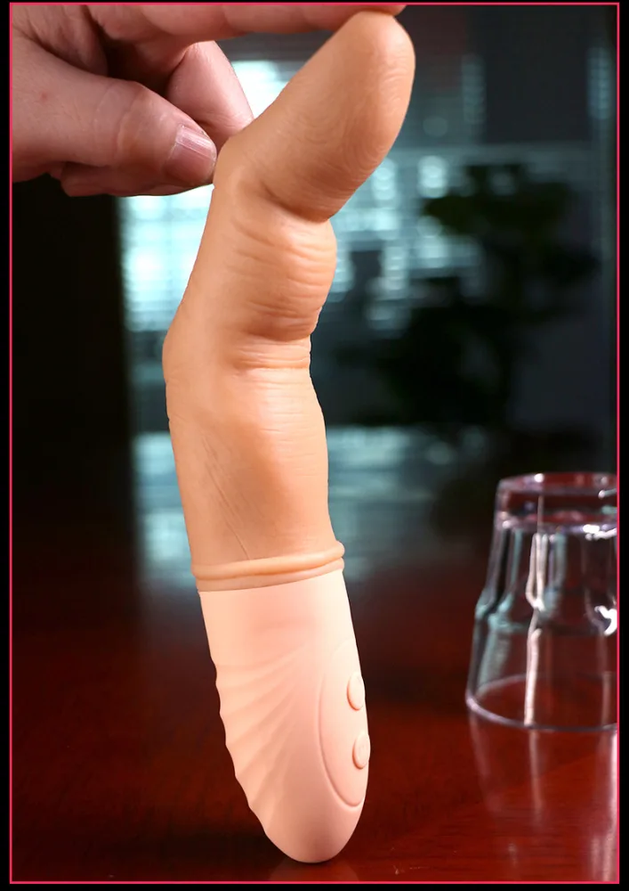 Ultra Soft Silicone Finger Vibrator Warm Heated Pleasure — hình 12