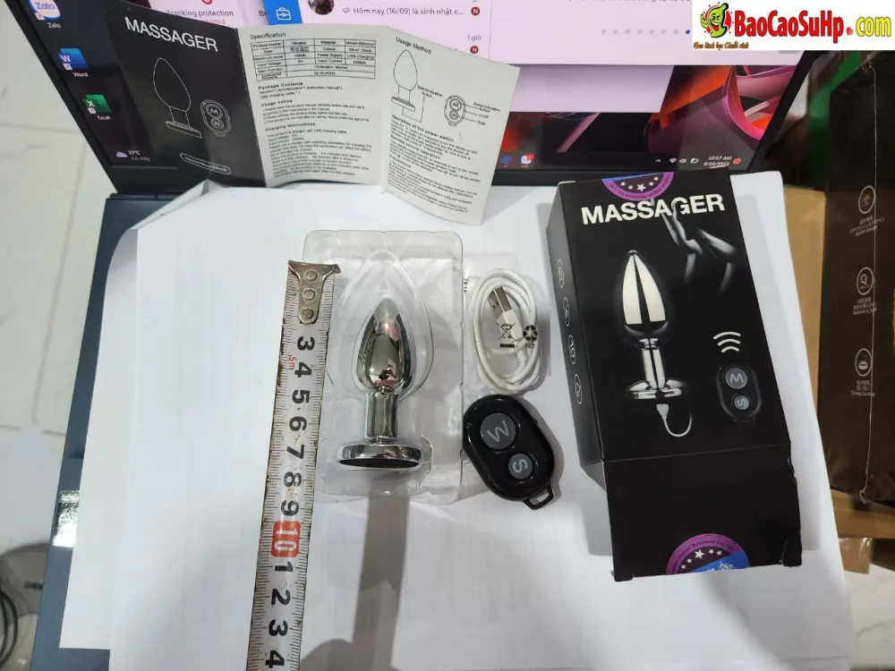 Shina Vibrating Anal Plug Strong Pulsating Stimulation — hình 3