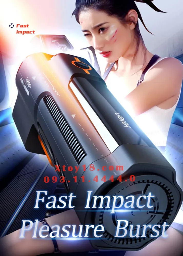 Gun King High-End Vibrating Sucking Talking Male Masturbator — hình 23