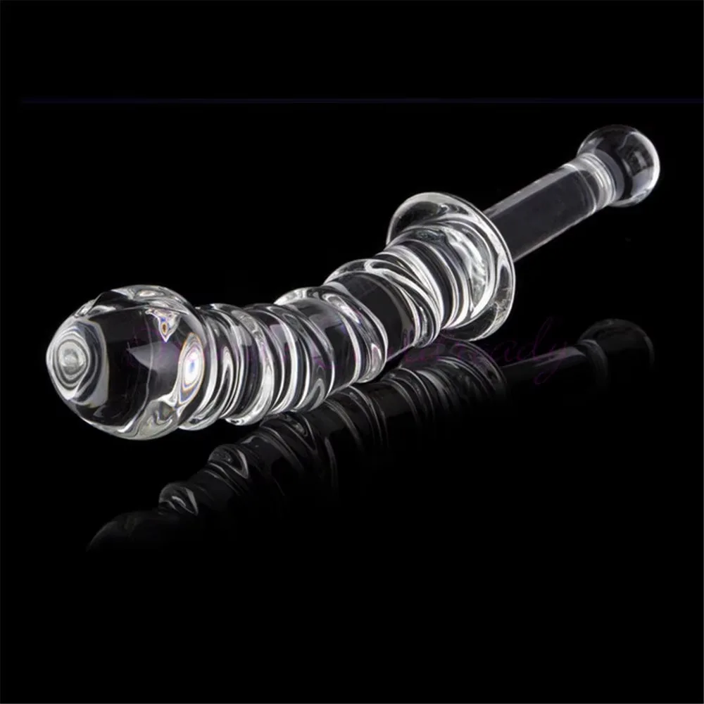 Double-Ended Glass Dildo Handheld Dual Stimulation Sensation — hình 6