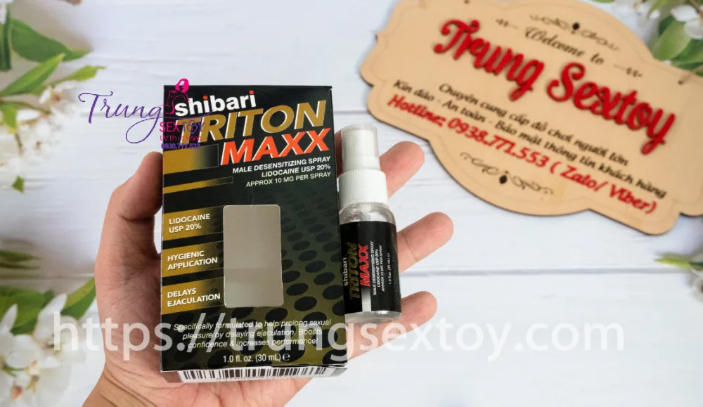 Shibari Triton Maxx Delay Spray Lidocaine 20% — Advanced Formula with Powerful Ingredients