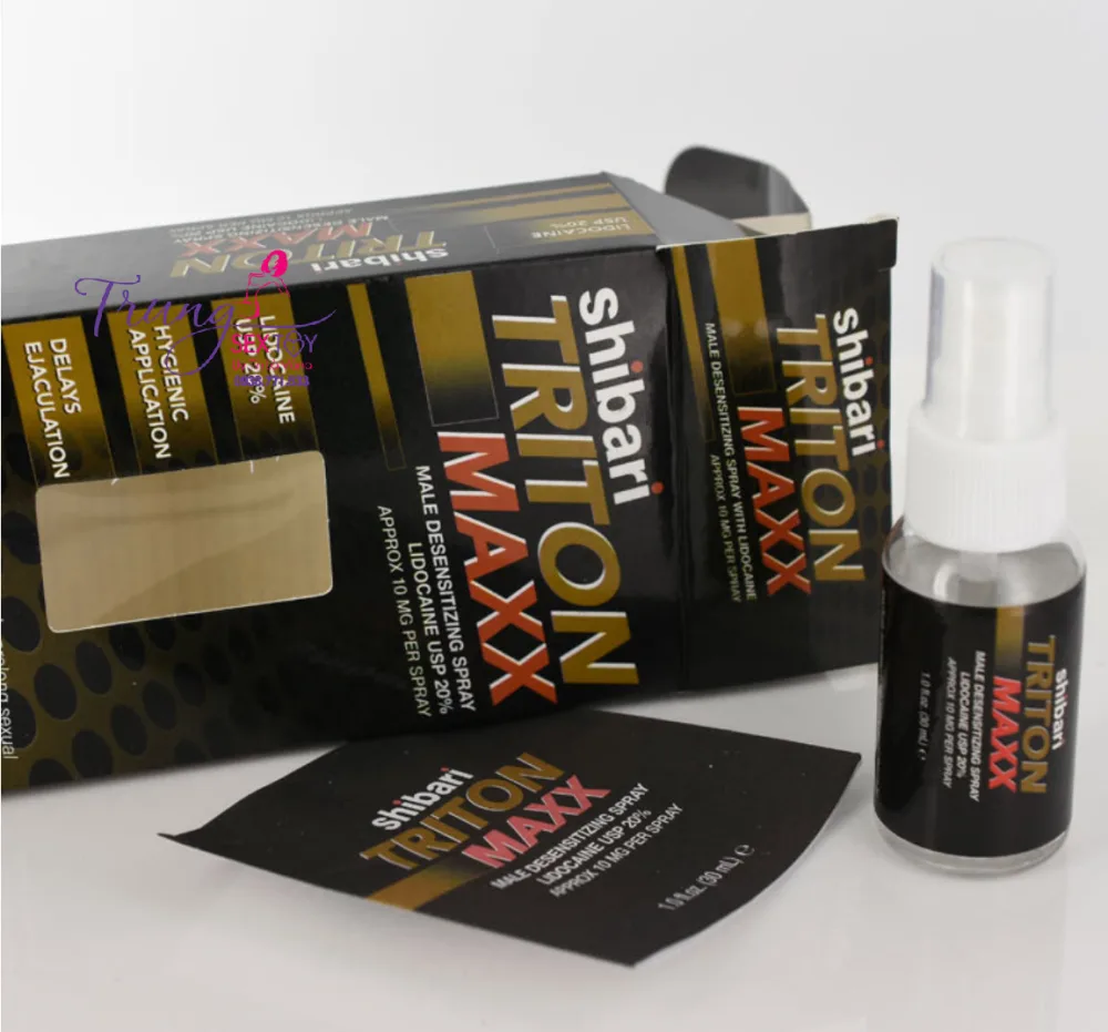 Shibari Triton Maxx Delay Spray Lidocaine 20% — hình 4
