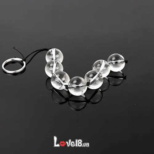 Glass Bead Anal Massage Set Premium Transparent Safe For Gay — Made from high-quality, transparent glass, it’s not only