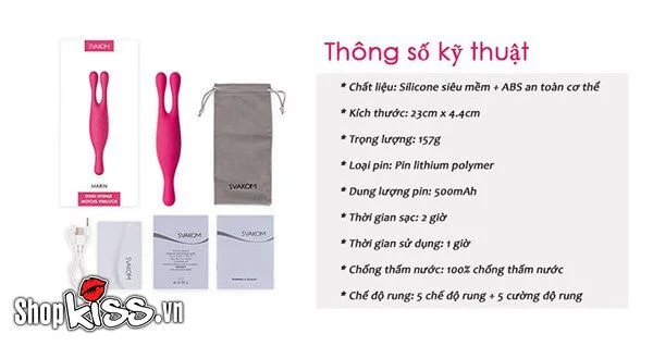 Svakom Marin 3-Head Vibrator Women’s Massage Powerful USA — hình 4