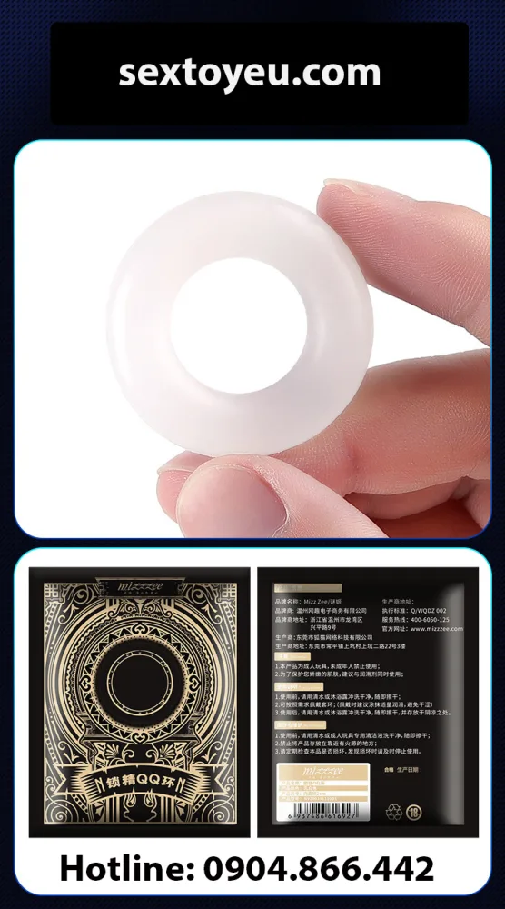 Transparent Silicon Delay Ring with ABS Fast Discreet — Fast, Discreet Shipping With Sextoys Vietnam