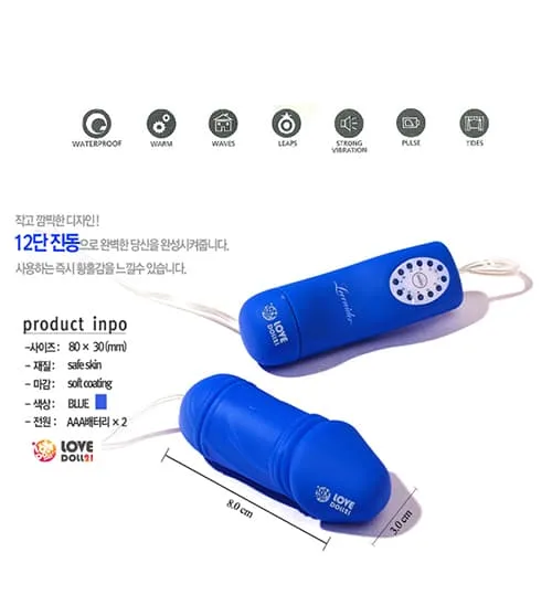Loveador Blue Vibrating Egg Male Female Couples Toy — hình 2
