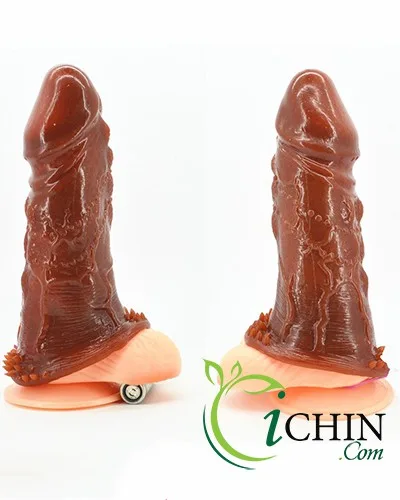 WOLFTOOTH Brown Spiked Veined Condom Sleeve - Performance — Easy to Use and Long-lasting
