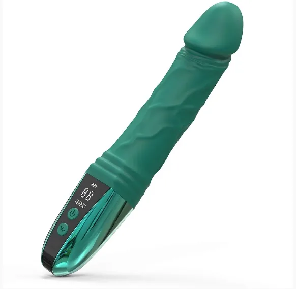 Lesley premium vibrating dildo, 19.5cm medical grade — hình 12