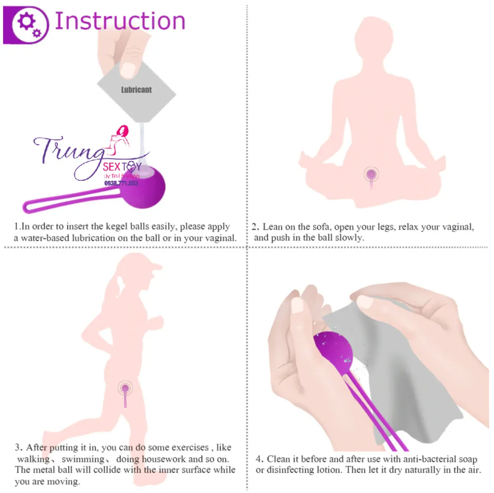Kegel Balls for Women Premium Medical Silicone Tighten — hình 2