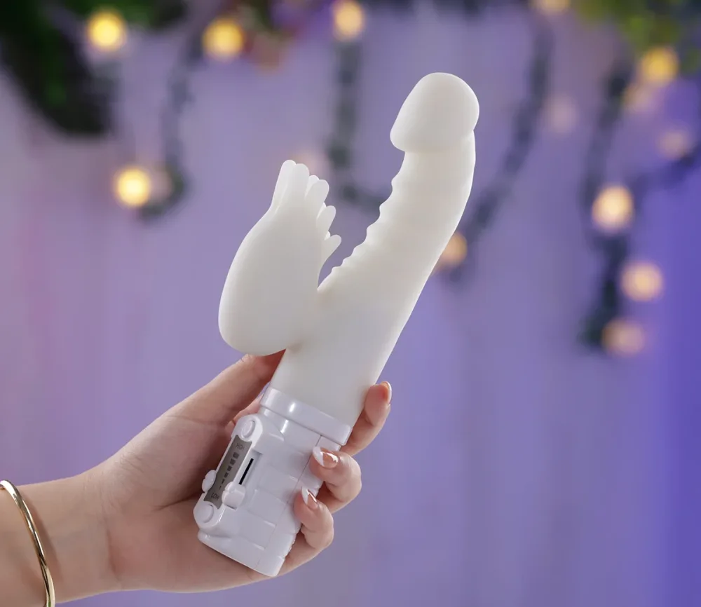 SSI Japan SAZANAMI Premium Soft Rotating Vibrating Dildo — Innovative Wave-like Design for Intense Stimulation