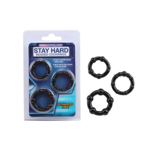 Stay Hard Triple Penis Ring Delay Ejaculation Enhance Sex — These premium cock rings help delay ejaculation, intensify