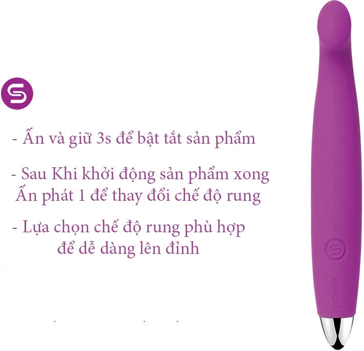Svacom Sara Mini Silicone G Spot Vibrator USA Quality — hình 2
