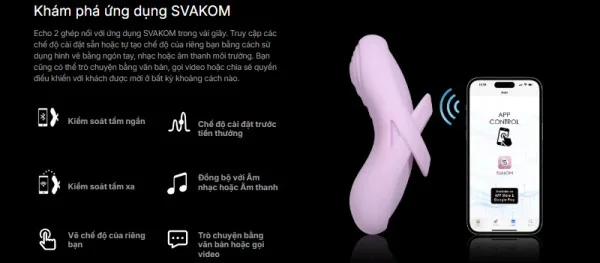 Svako Echo 2 Phone Controlled Heated Vibrating Egg — hình 10
