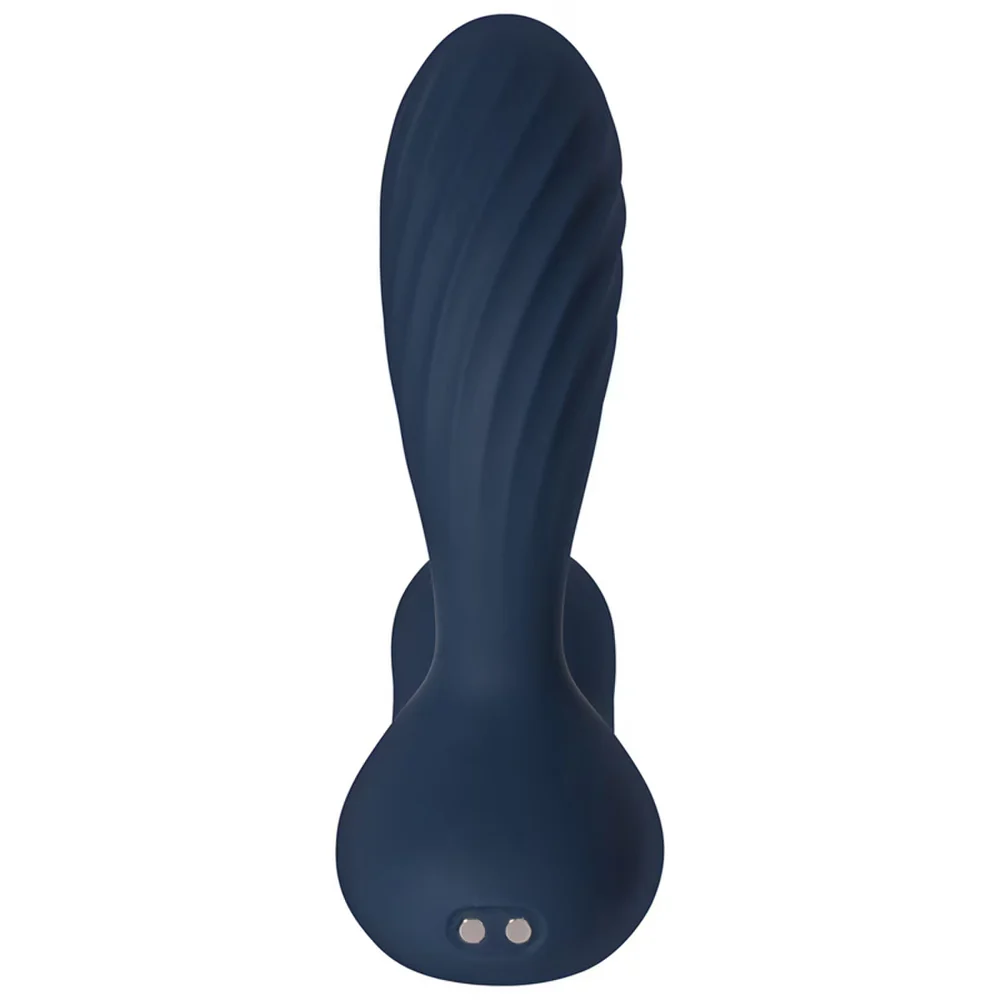 Black Silicone Heated Prostate Vibrator Phone Controlled — hình 2