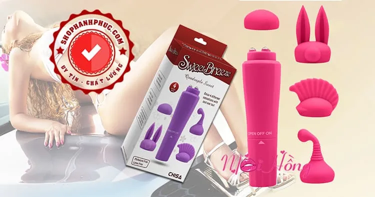 Sweet Breeze 3-Head Multi-Function Vibrator SHP1164 — Unmatched Pleasure & Versatility