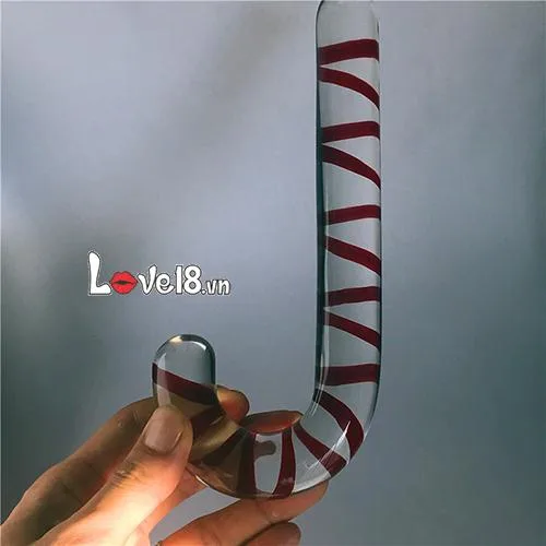 Christmas Candy Glass Butt Plug Anal Stimulator Stress — hình 2