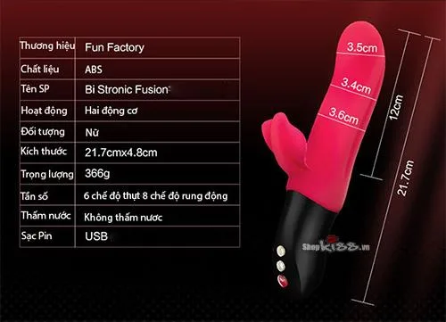 Fun Stronic Fusion G-Spot Vibrating Thrusting Dildo Toy — hình 4
