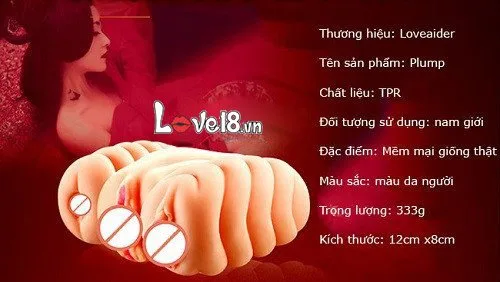 LoveAider Plump Soft Silicone Realistic Male Masturbator — hình 3