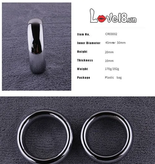 High Quality Smooth Metal Penis Ring Delay Erection Aid — Product Specifications at a Glance