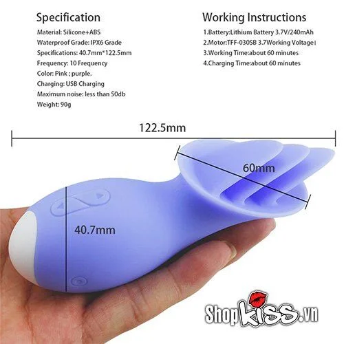 Tongue Lick G-Spot Clitoral Vibrator Pink Silicone Powerful — Product Specifications Overview