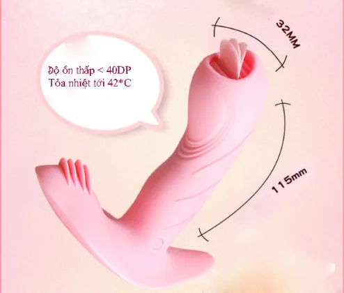 TR19 G-Spot Vibrator Tongue Heated Waterproof Rechargeable — hình 4