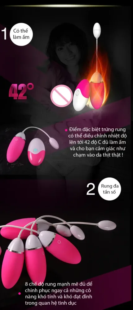 Remote Control Heated Vibrating Egg Rechargeable Silicone — hình 3