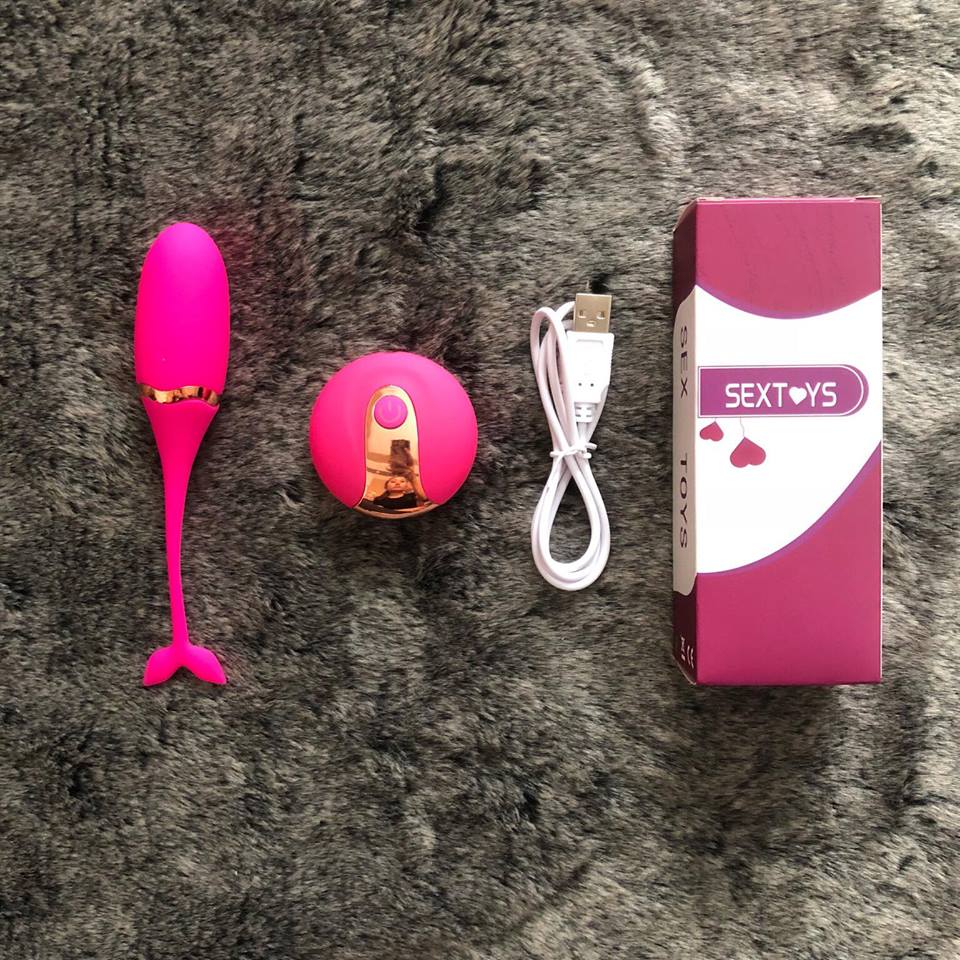 Remote Control Rechargeable Silicone Dolphin Vibrating Egg — hình 5