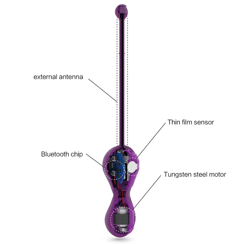 App-Controlled G-Spot Vibrating Egg with Tightening — hình 3