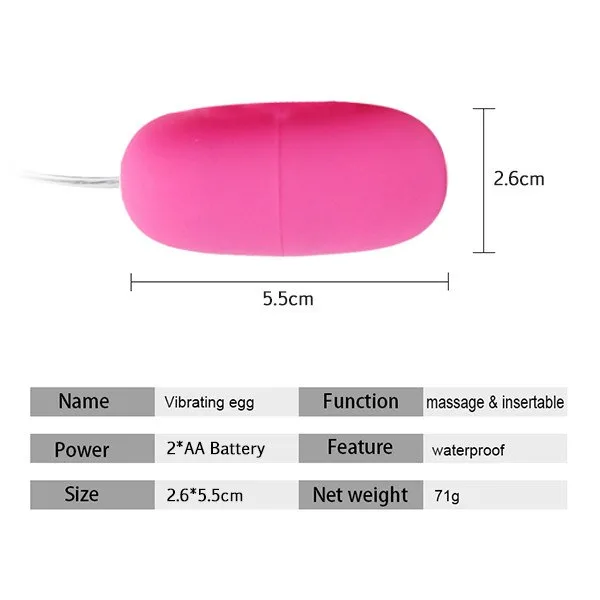 Single-Head Vibrating Egg 10 Modes Powerful Female Pleasure — hình 4