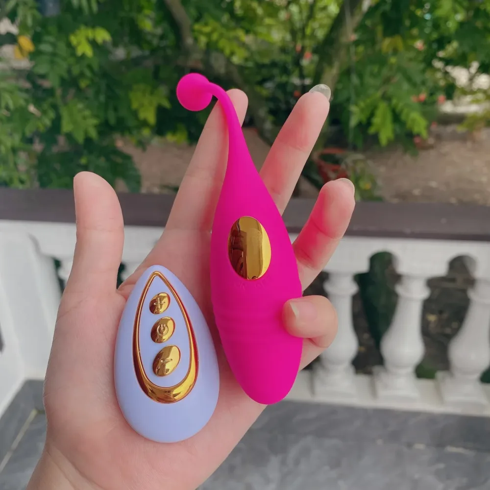 10 Speed Remote Control Waterproof Silicone Vibe Egg for — Insert it comfortably and use the wireless controller to