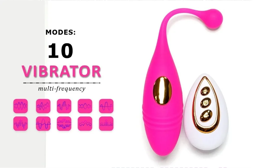 10 Speed Remote Control Waterproof Silicone Vibe Egg for — hình 6