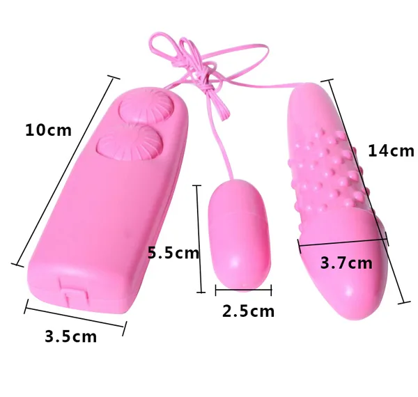 OEM Double-Ended Spiked Love Egg Multi-Frequency Vibrator — hình 2