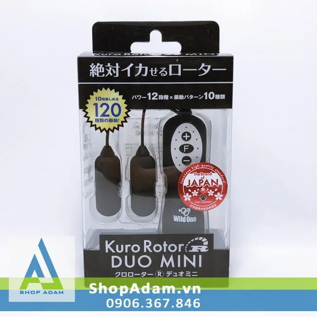 Kuro Rotor Duo Mini Dual-Ended Multi-Speed Vibrator Japan — Unmatched Dual-Ended Design with Multi-Frequency Vibration