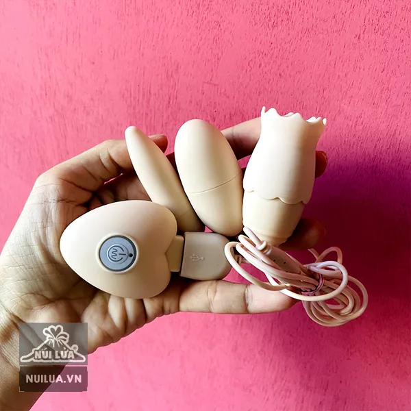 Triple-Head Lingual Vibrating Egg G-Spot Clitoral — hình 6
