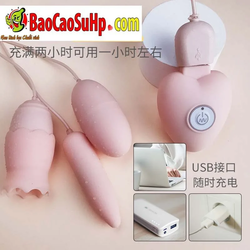 Roselex Honey 3 USB Rechargeable Licking Egg Vibrator Set — hình 4