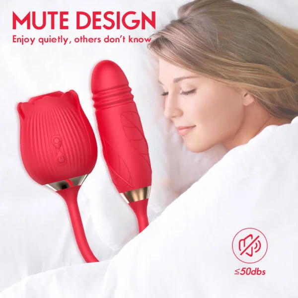 Rose-Shaped 10 Mode USB Silicone Vibrating Egg Waterproof — Product Specifications