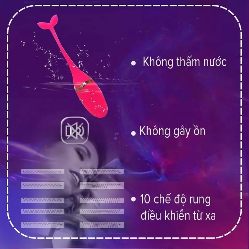 Wireless Dolphin Vibrating Egg – 10 Frequencies, Remote — hình 4