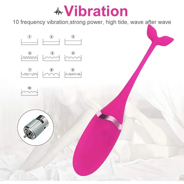 Private Massager Dolphin Wireless 12 Mode Vibrating Egg — hình 2