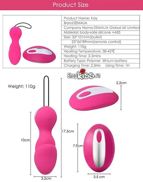 Zemalia KAY Premium Vibrating Egg Clitoral Massage Silicone — Designed for Comfort, Safety, and Style