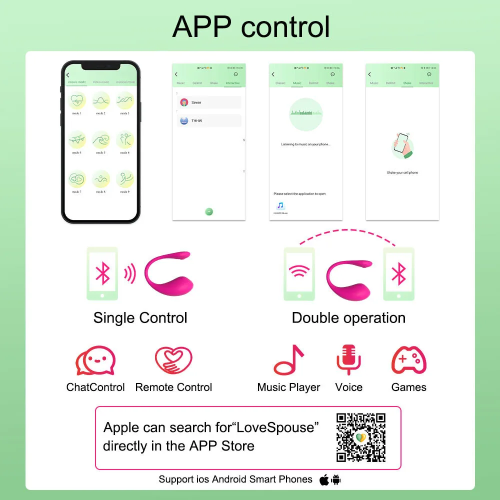 Jumping Eggs APP Controlled Wearable Vibrator — hình 6