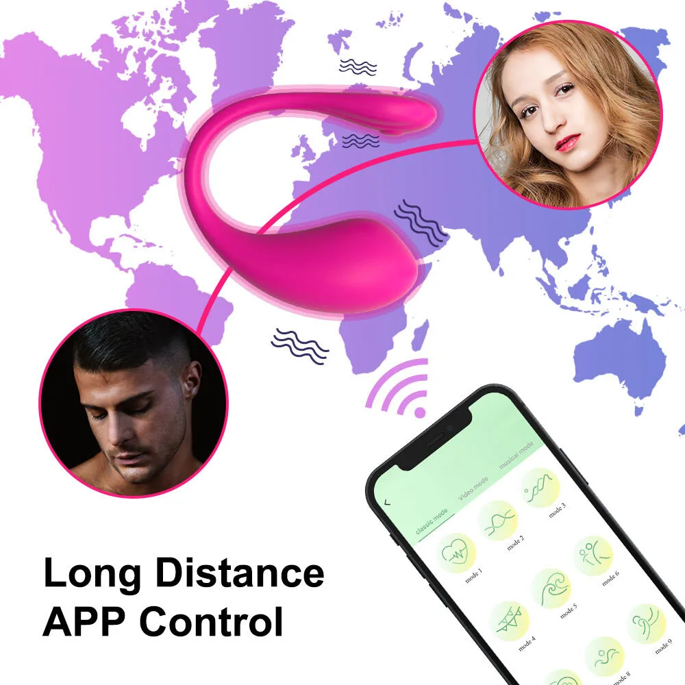 Jumping Eggs APP Controlled Wearable Vibrator — hình 7