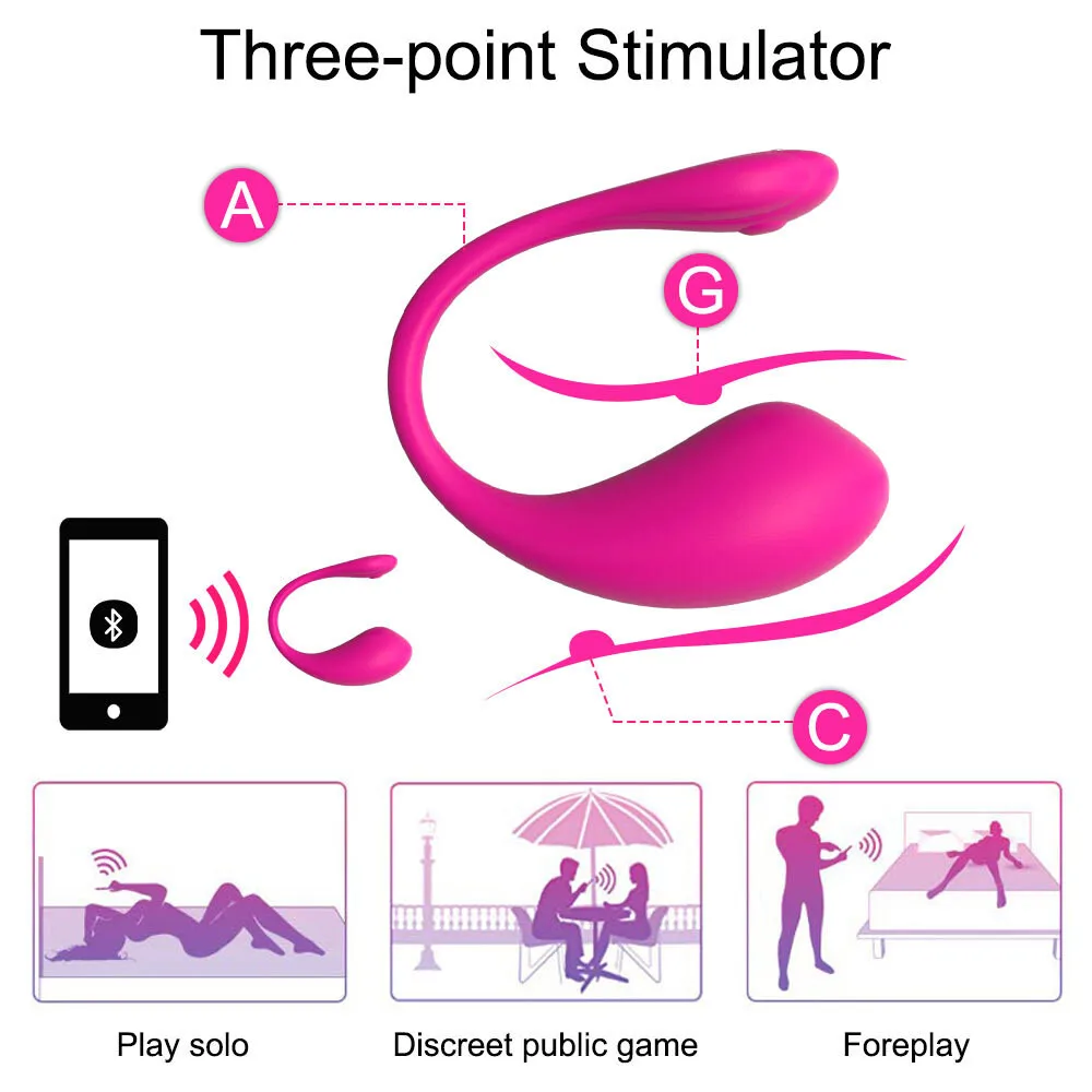 Jumping Eggs APP Controlled Wearable Vibrator — hình 8