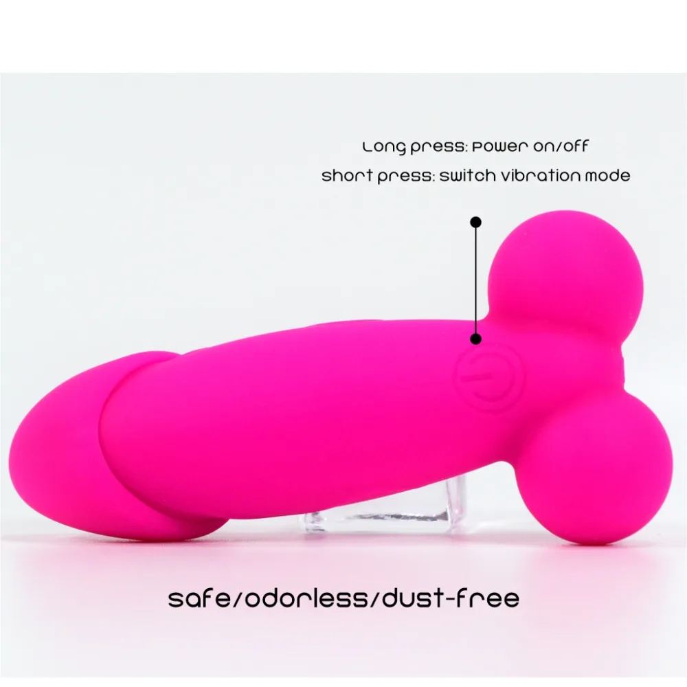 Remote Controller Penis Vibrator Waterproof Silicone Size — hình 4