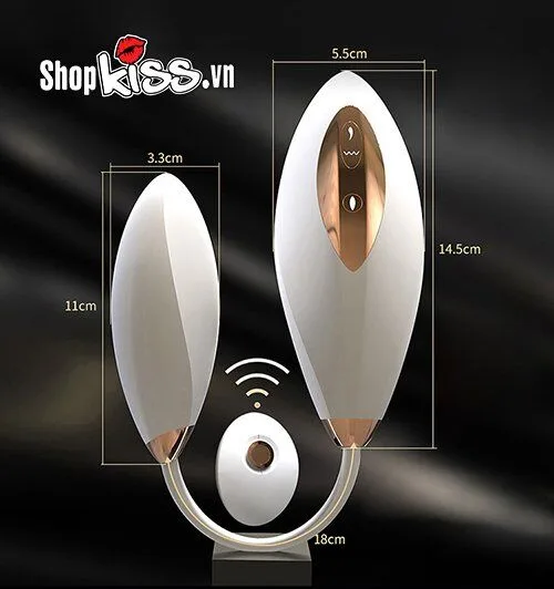 Whale Tide Queen Dual Vibrating Egg Remote G-Spot Stimulator — Premium Materials and Impressive Specifications