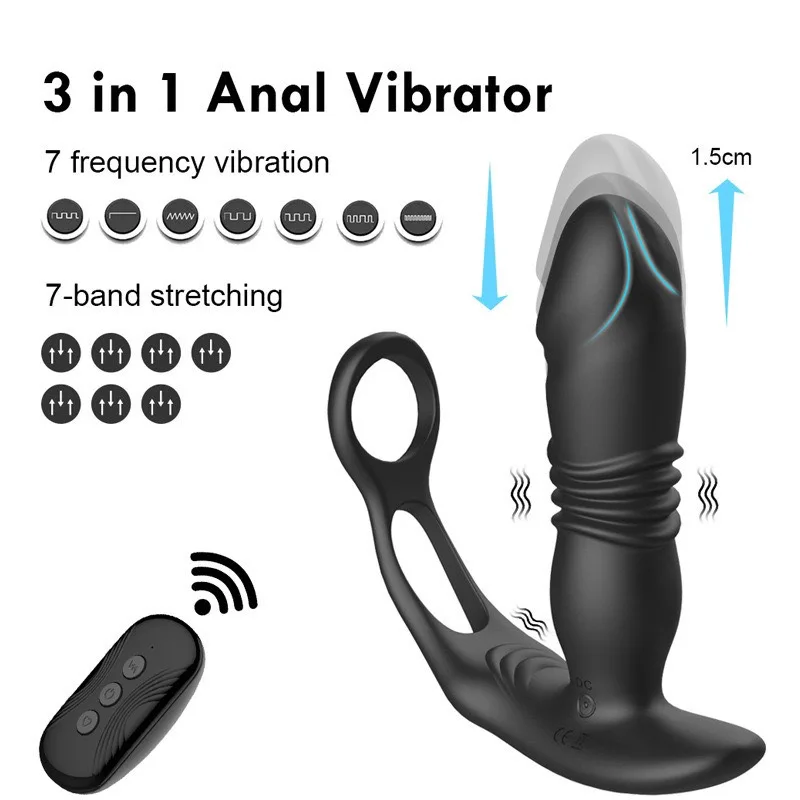 Remote Controlled 7 Mode Anal Prostate Vibrating Egg — hình 2