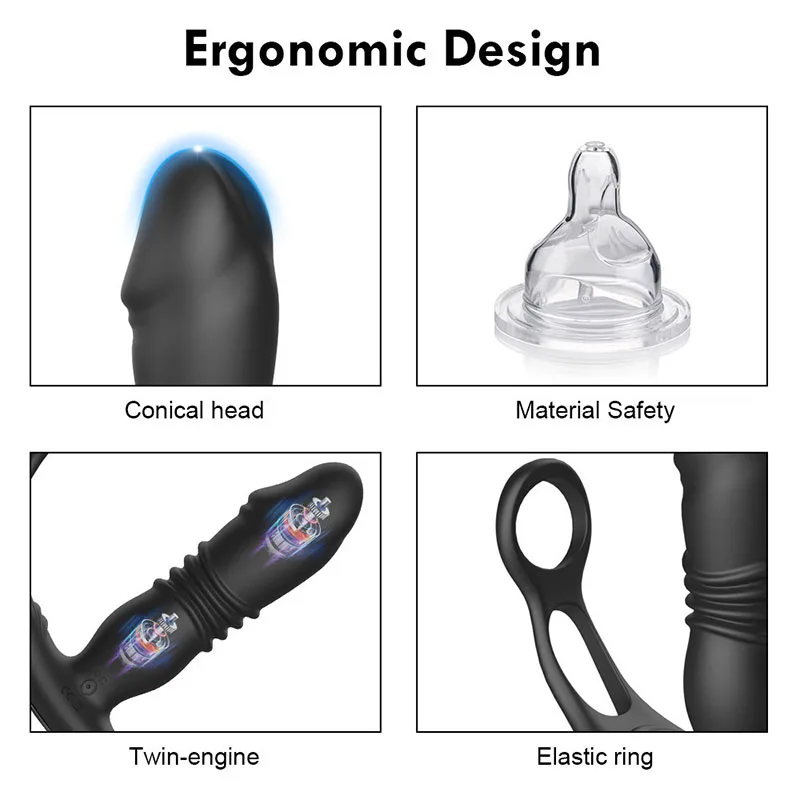 Remote Controlled 7 Mode Anal Prostate Vibrating Egg — hình 4