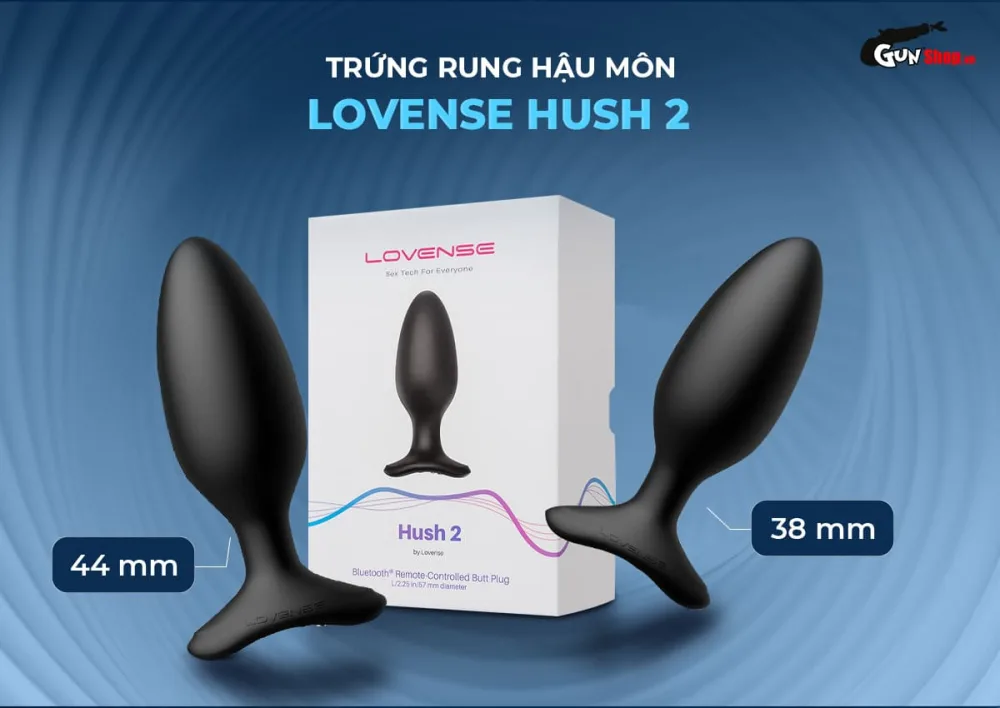 Lovense Hush 2 powerful silent anal egg vibrator