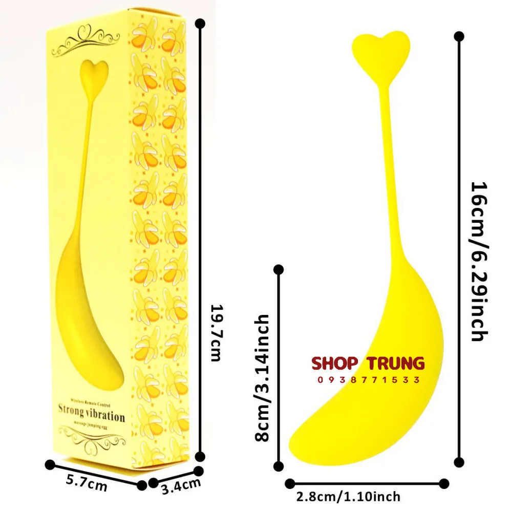 Banana Shape Wireless Remote Love Egg Unique Stimulation — Outstanding Features & Specifications