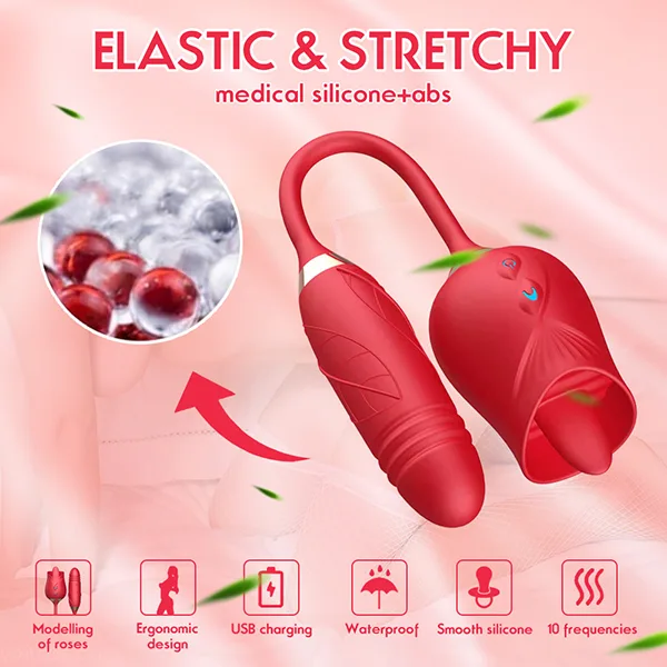 Two-End Rose Vibrator Thrust Licking Female Pleasure Toy — Why Choose Our Rose Blossom Vibrator?