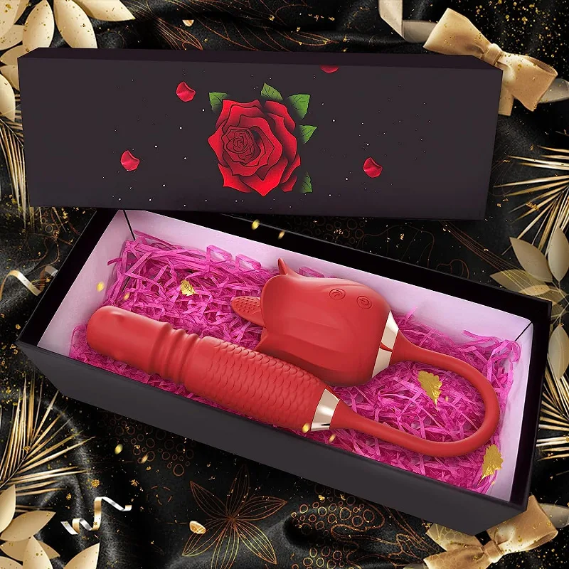 Multifunction Rosehead Vibrating Tongue Licking Egg — Portable & Easy to Use Anywhere